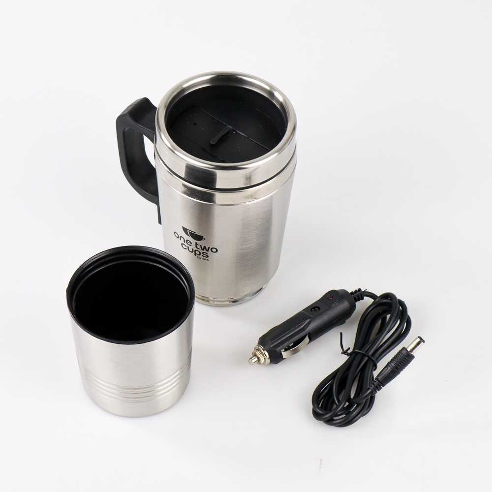 TD-AI04 One Two Cups Gelas Pemanas Mobil Car Heating Cup 12V 350+150ML EST350