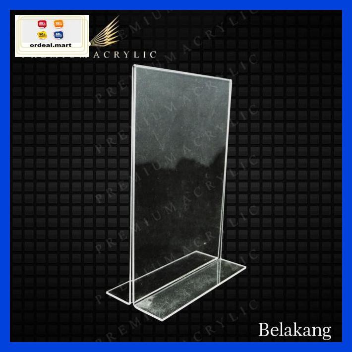 

6Rtiut7- Tent Card Acrylic/Akrilik Tegak Portrait 2 Muka Uk A5 Premium 5Ea5W5-