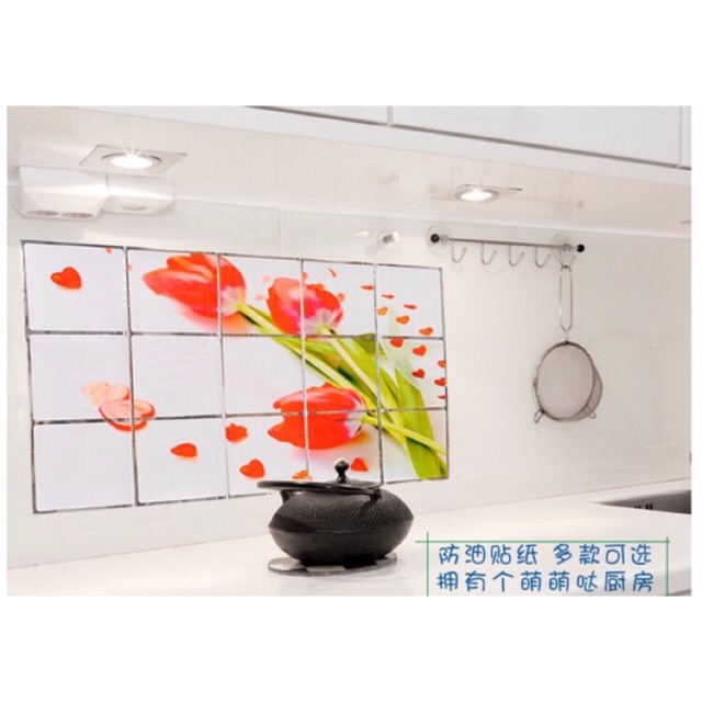 SDD9031 Sticker Dinding Dapur Waterproof Anti Minyak Anti Air / Penghias Dinding Rumah