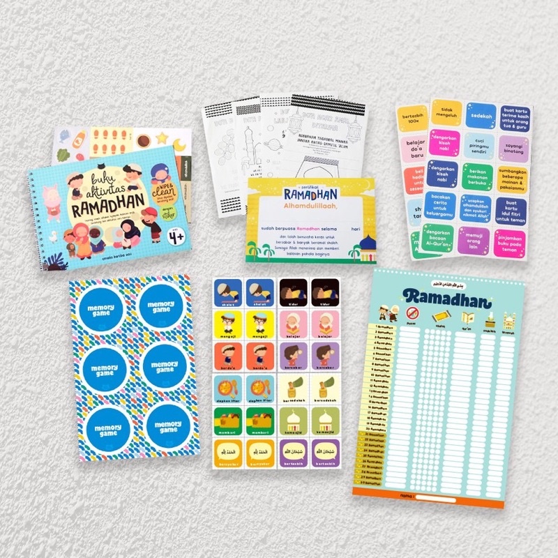 RAMADHAN PACKAGE BY THE GANG OF FUR | Kegiatan Ramadhan Untuk Anak | Buku Aktivitas TK | Wipe and Cl