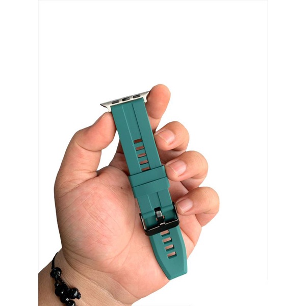 Apple watch strap Hijau Silicon 42 44 mm