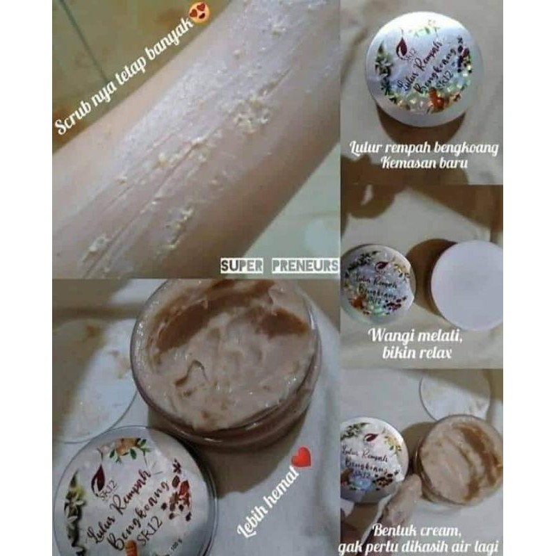 Paket perontok daki SR12 / pencerah / melembabkan / AMPUH! PAKET PERONTOK DAKI / KULIT KINCLONG / SENSASI RELAKSASI &amp; SPA DI RUMAH