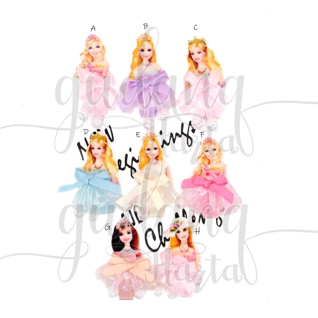 GEMEZZ Jepit Princess Dress Pearl Hairclip Motif Putri Kostum GG 213324