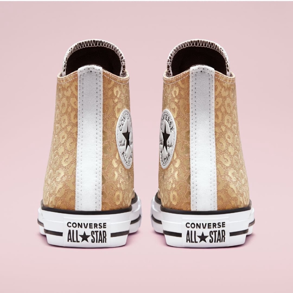 Converse Chuck Taylor All Star Leopard Glitter Saturn Gold White