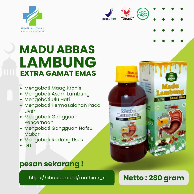 MADU LAMBUNG ABBAS EXTRA GAMAT EMAS