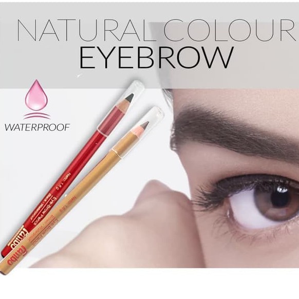 ☘️ CHAROZA ☘️ FANBO Eye Brow Pencil Waterproof  (BATANG MERAH / GOLD)