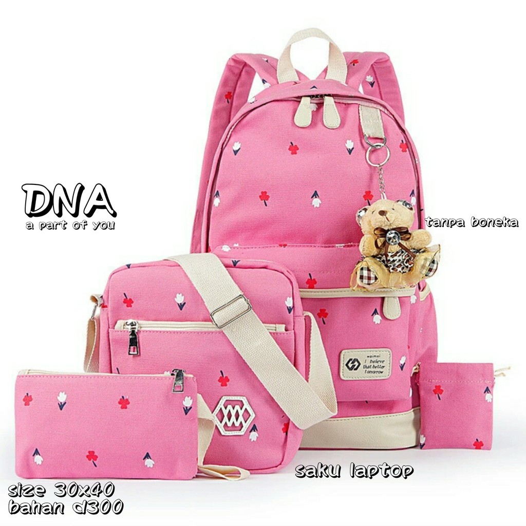 2.2 COD SALE - TAS RANSEL BATAM WANITA CANTIK ANNELO CAT TAS RANSEL CEWEK BACKPACK SEKOLAH REMAJA WANITA PEREMPUAN KOREA SMA RANSEL SEKOLAH