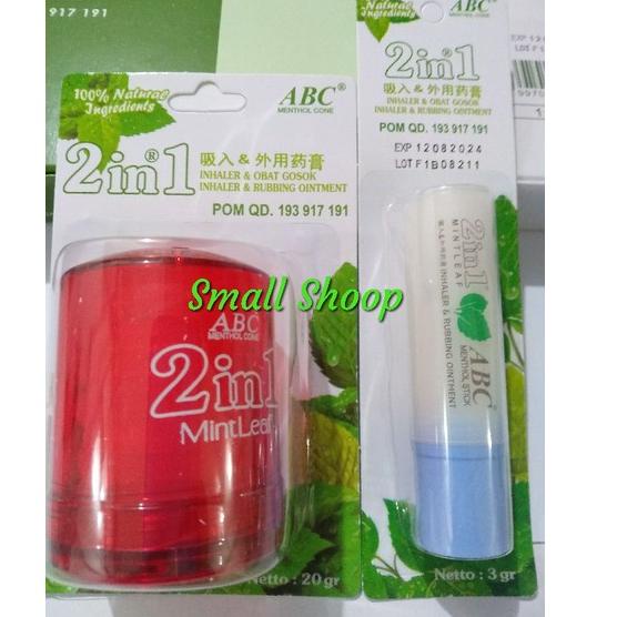 Lagi Tren.. Menthol Inhaler ABC 20gram + Menthol Abc Stick 3gram
