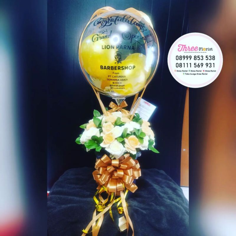 box bunga balon / hadiah ucapan grand opening / hadiah ucapan congratulations / box balon ucapan / u