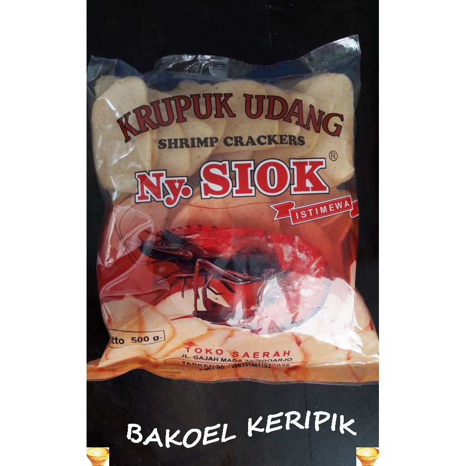 

Kerupuk udang Ny. Siok 500gr (oval)