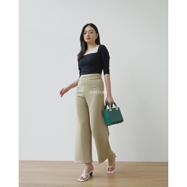 Nara Pants | Celana Kulot Scuba Pants | Kulot Basic