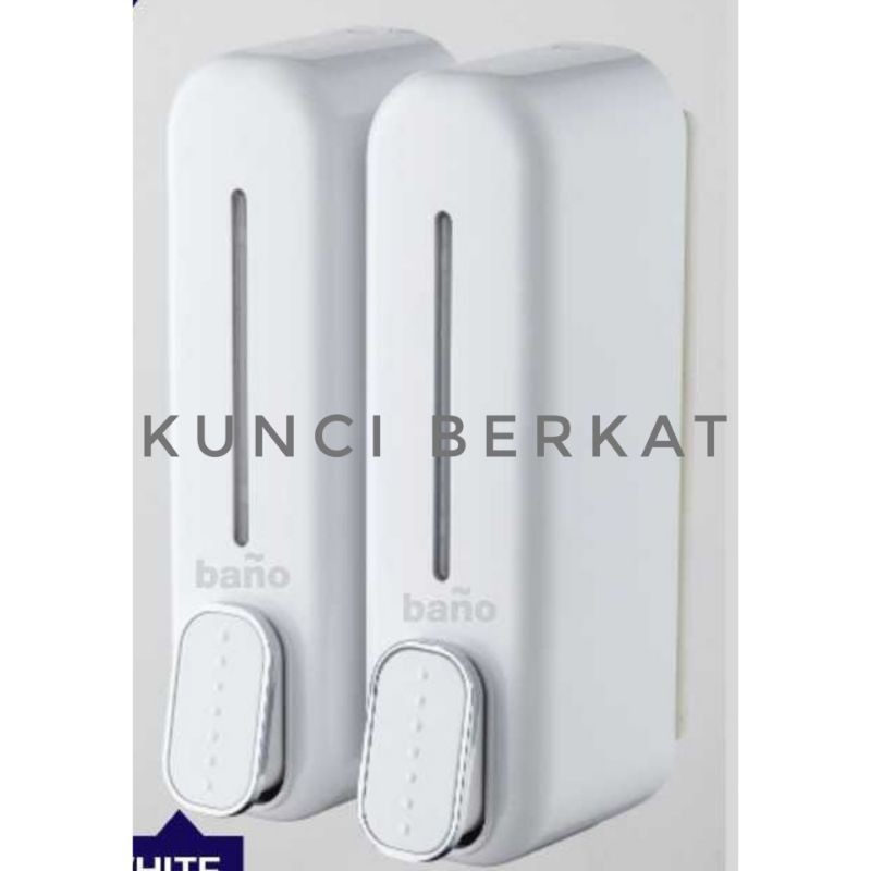 Tempat sabun cair putih/Hand soap white double