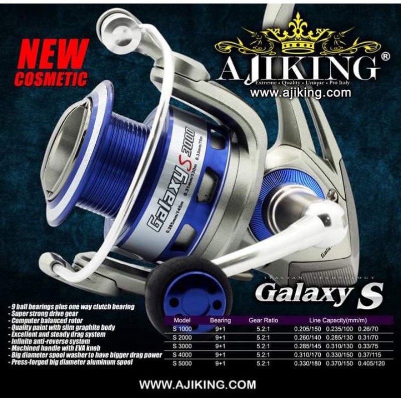 Ajiking Galaxy S New. Spinning Fishing Reel