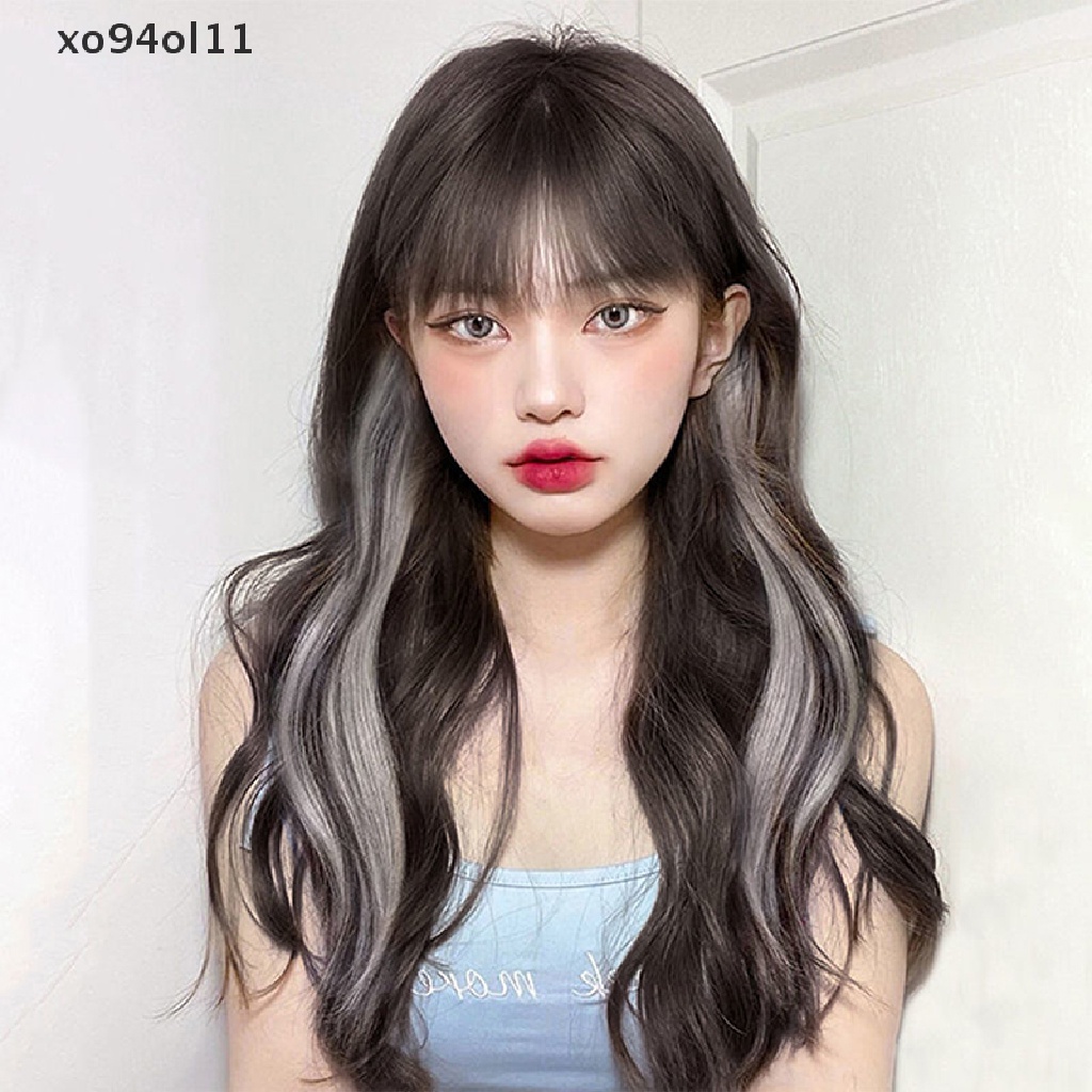 Xo Wig / Rambut Palsu Panjang Bergelombang Warna Gradasi Dengan Klip Untuk Wanita