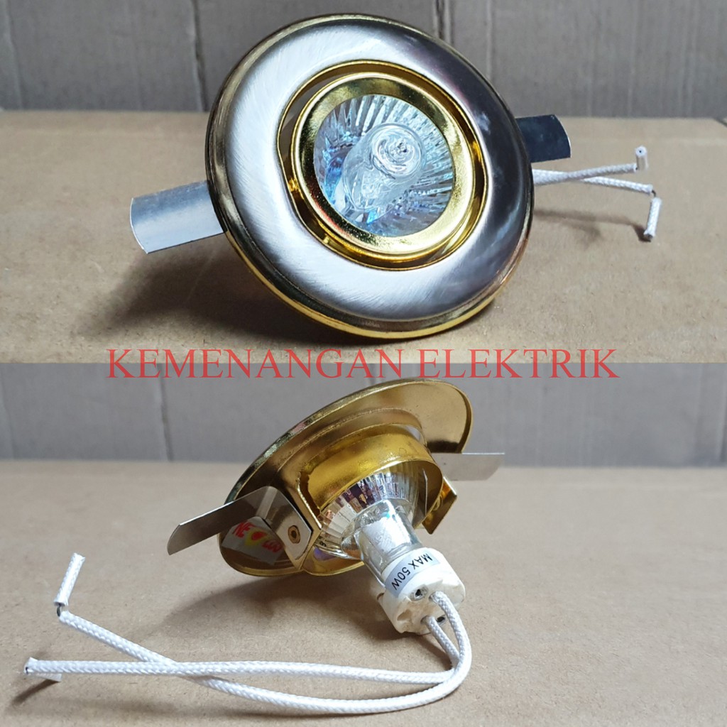 NEOLUS KAP DOWNLIGHT HALOGEN MR11 / KAP RUMAH LAMPU MR11 2PCS + FITTING MR11