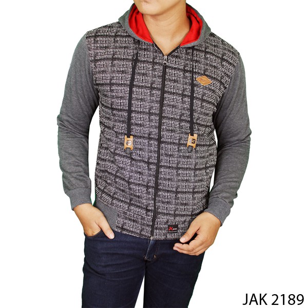 Jaket Casual Hoodie / Jaket Pria Reglan Kombinasi (COMB)