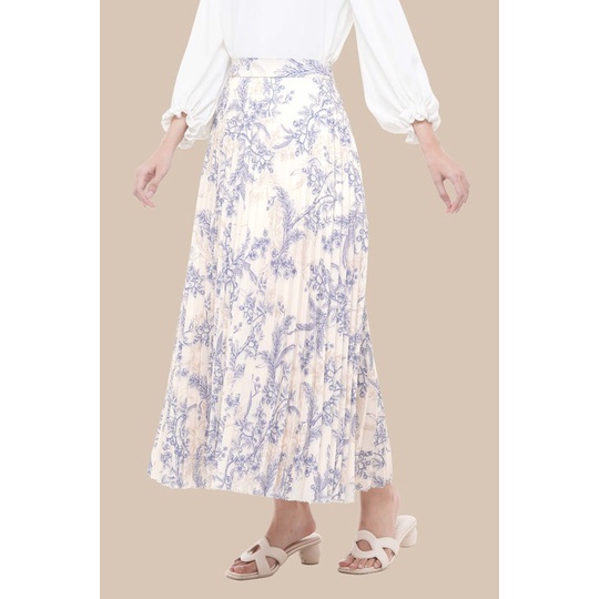 Ruby Pleated Skirt Classic Blue - Klamby