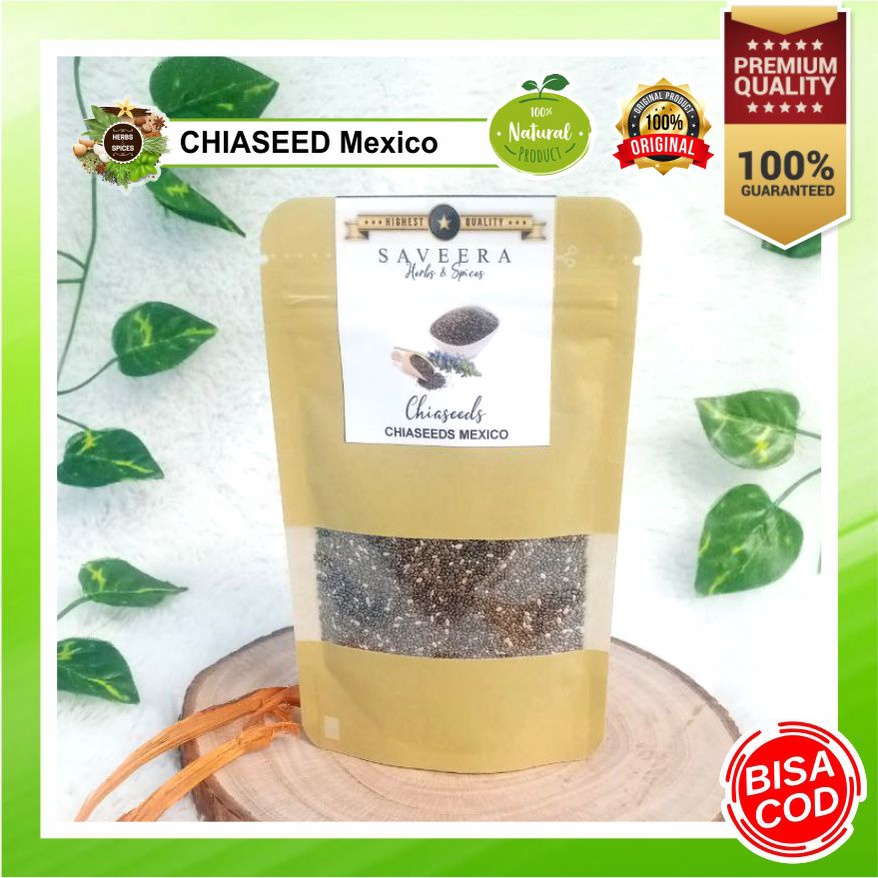 

CHIASEED CHIASEEDS MEXICO / BIJI CHIA uk. Pouch PRAKTIS & HEMAT , 100% ASLI REMPAH ALAMI ORGANIK ORIGINAL KUALITAS PREMIUM untuk MINUMAN KESEHATAN JSR