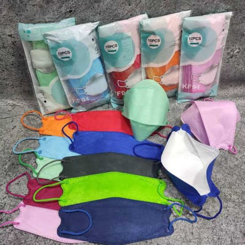 masker evo kf94 model sensi convex 4play original masker kemenkes senada