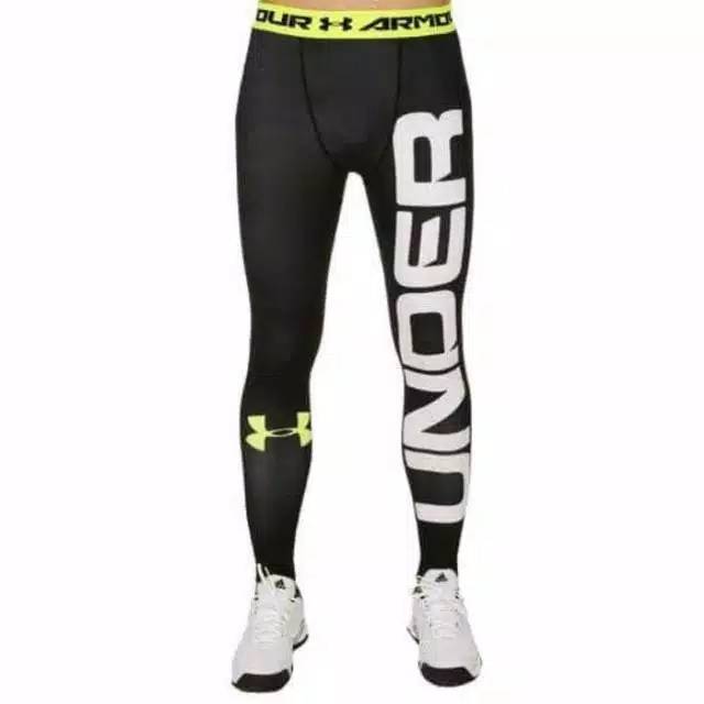 LEGGING SPORT PRIA UNDR ARMOUR COMPRESSION TIGHT FITNESS RUNNING BIKING YOGA JOGGING OLAHRAGA