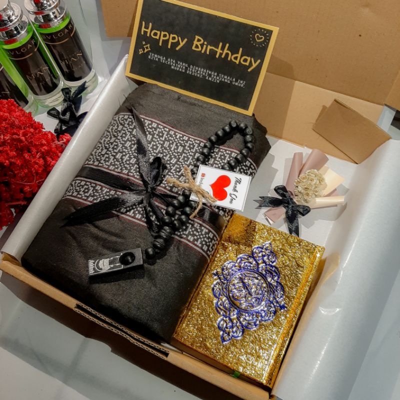 Hampers Cowok Murah Al Quran Tasbih Sajadah