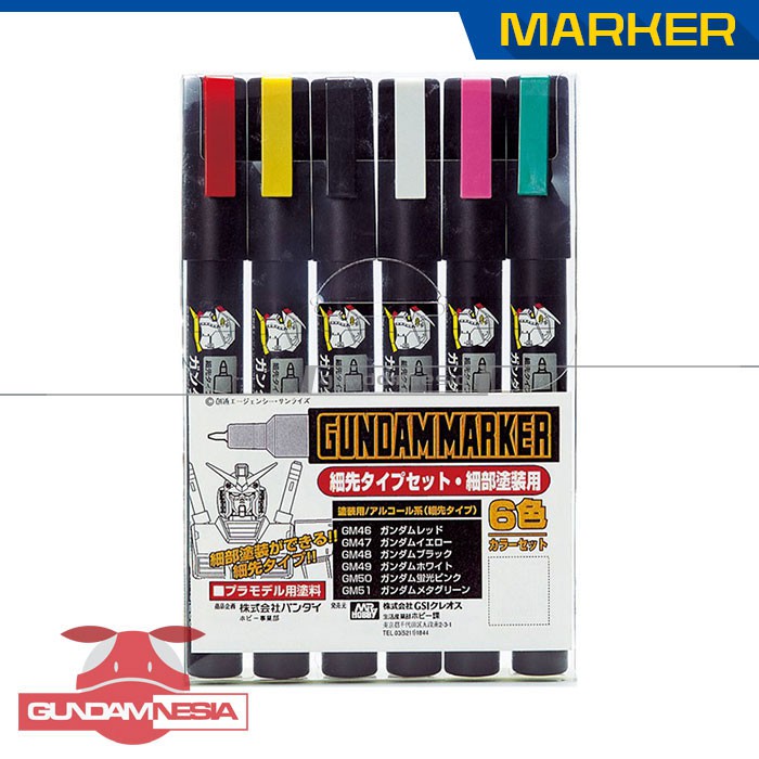 

Gundam Marker Ultra Fine Edge Set 1