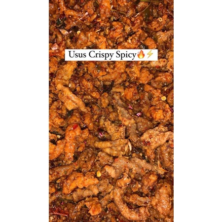 

USUS AYAM CRISPY PEDAS 120gram