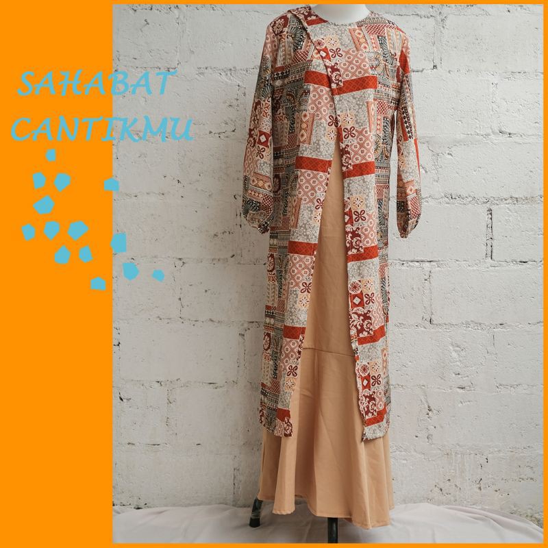 Gamis Rompi Panjang Original By  Extu
