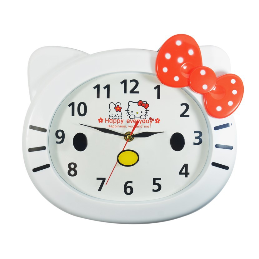 Jam Dinding Hello Kitty Melodi Doraemon 30cm Lucu Free Baterai