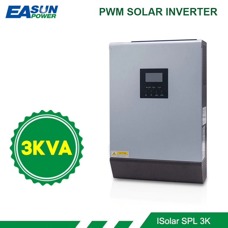 POWER Solar Inverter 3KVA 2400W 24V with Built-in PWM Solar Charger Controller Battery Charger 50A