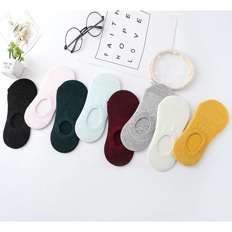OVERFLOWS.ID Kaos Kaki Hidden Di Bawah Mata Kaki Pria Wanita Ankle Sock Basic Import Kaos Kaki