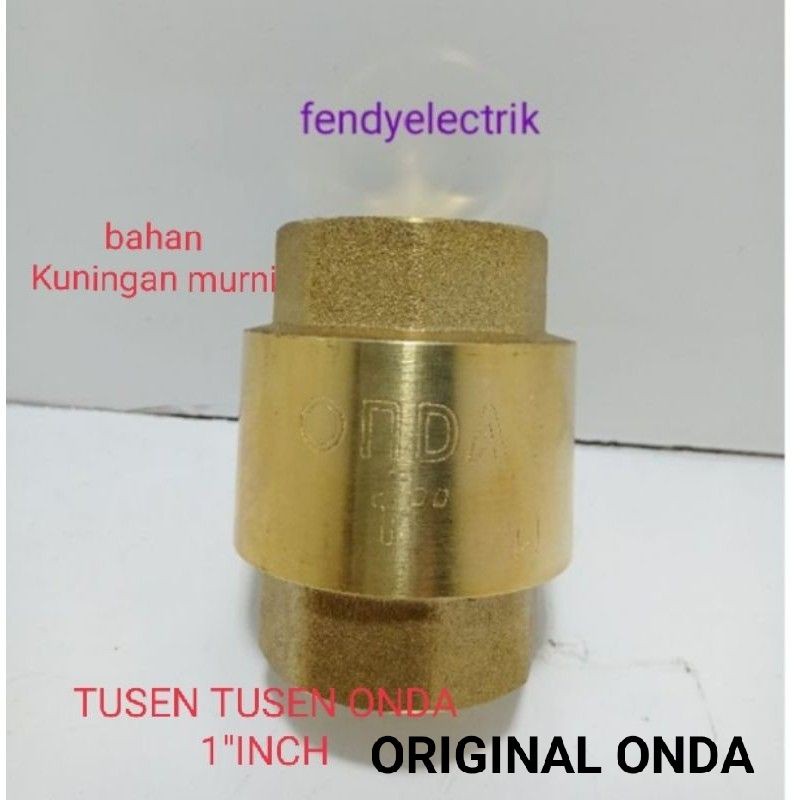 Jual Tusen Tesen Pompa Air Foot Klep Brass Valve Kuningan 1 Inch Onda