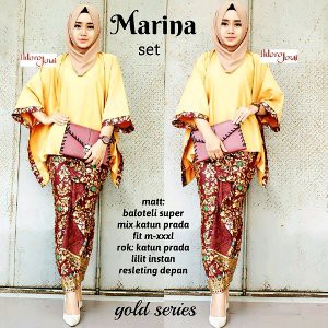 Promo kebaya modern jumbo batik solo murah setelan wanita Limited