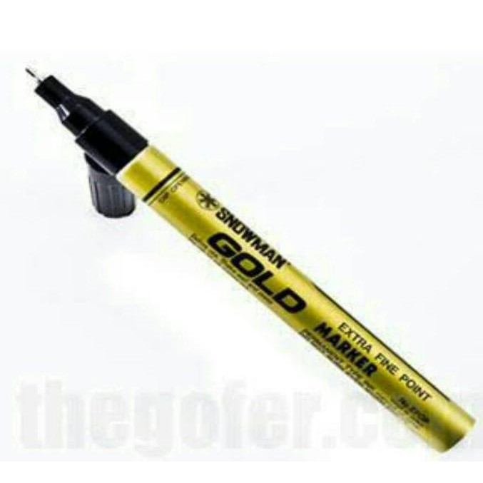 

Cuci Gudang Awal Tahun Spidol emas / Snowman gold / silver marker extra fine point - Gold Diskon