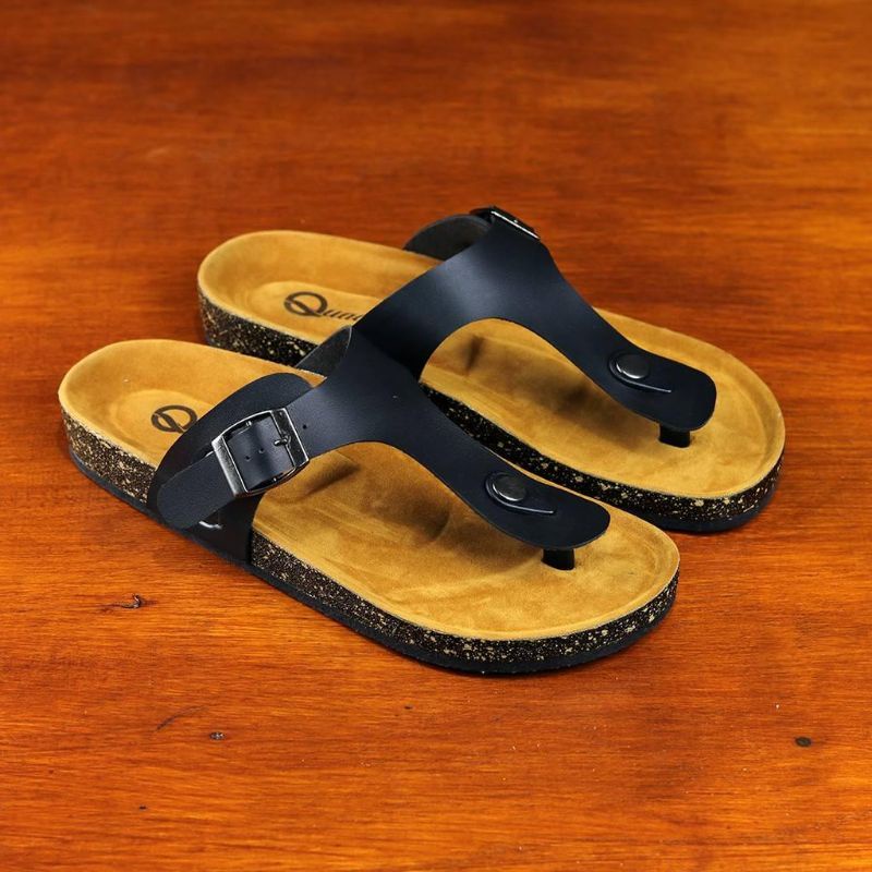 Sandal Japit Pria Quadrant Coklat