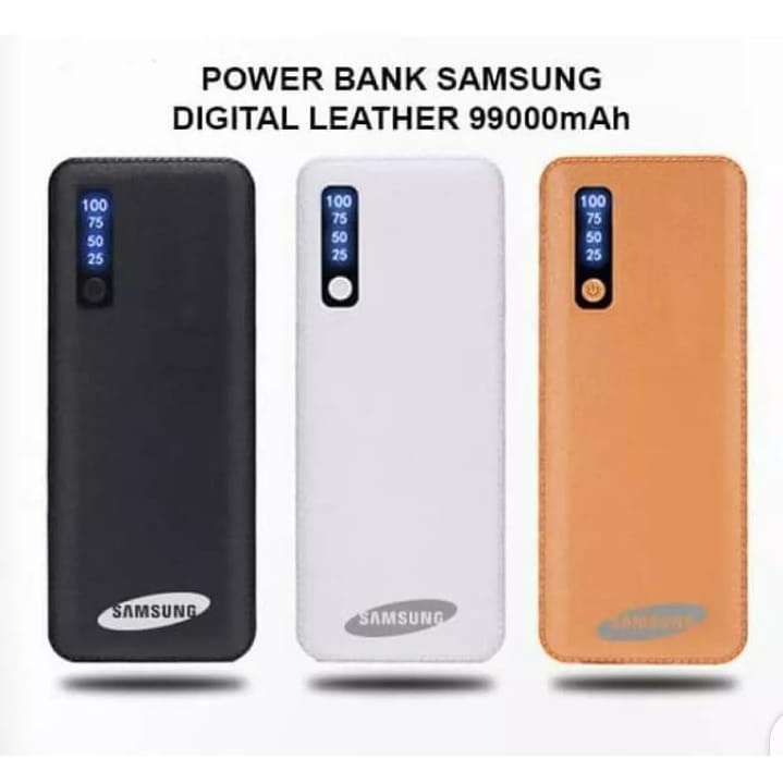 Power Bank LED PB  Samsung/  Vivo/ Oppo/ Xiomi/ Realme 99000 mAh 3  USB Tiga Port UNIVERSAL