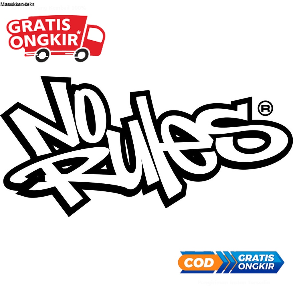 

Cutting stiker No Rulles