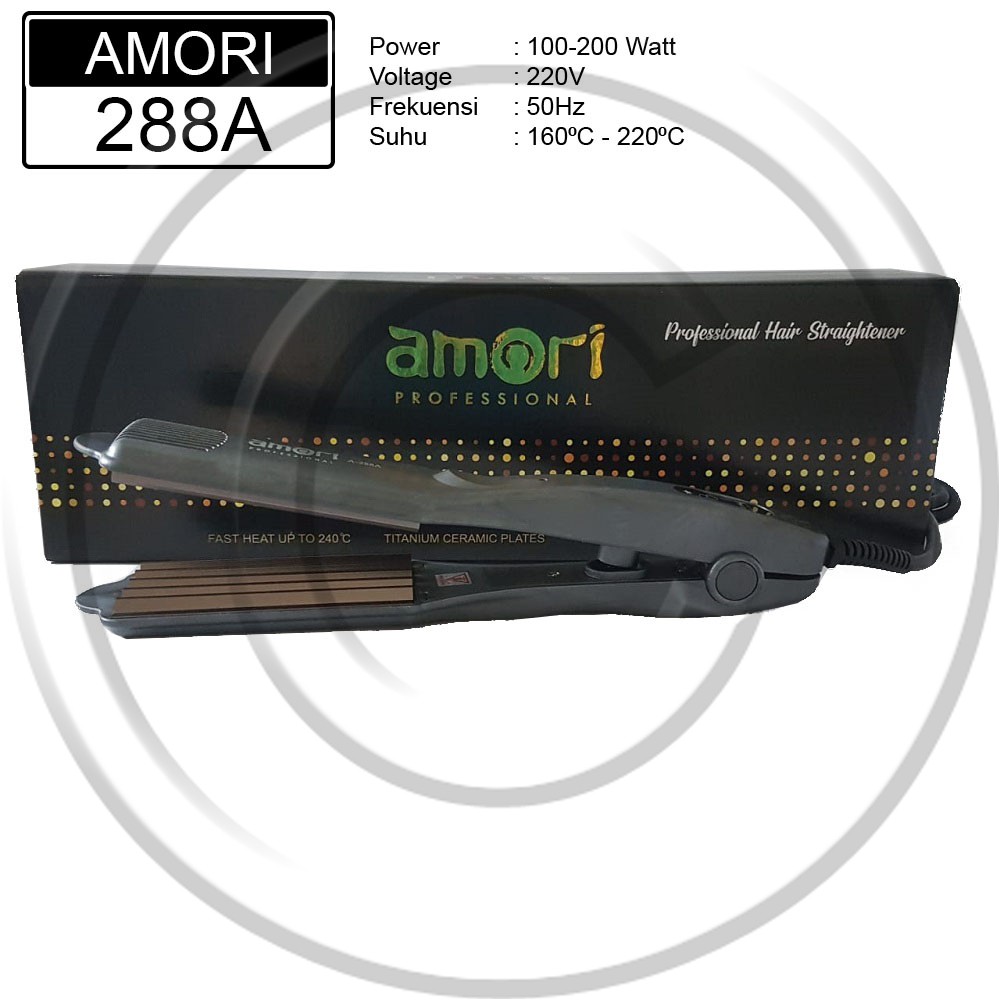 AMORI / AMORI-288A / Catokan Rambut Plat Lebar ZigZag (Baba) (Genteng)