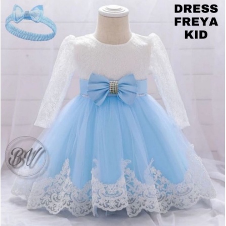 Dress Gaun Pesta Anak Perempuan 3-5 Tahun Freya Dress Ultah Anak Perempuan Kids Dress Party Anak Kon