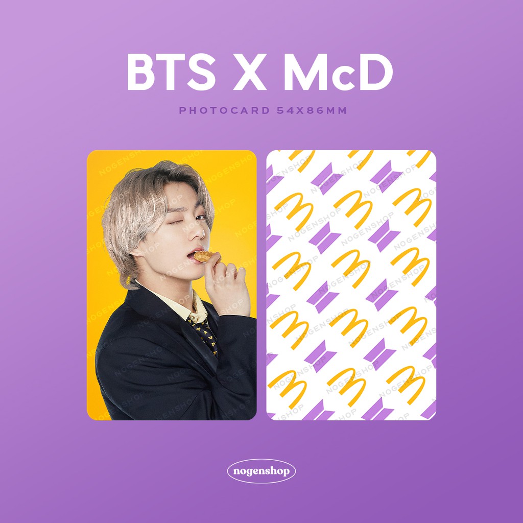PHOTOCARD PC BTS X MCD MCDONALD'S