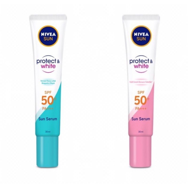 Nivea Sun Protect &amp; White Instant Aura Serum Spf 50+ Pa+++ 30 Ml Sunscreen Sunblock Nivea Sun Triple Protect SPF 50+ PA+++ Anti Pollution 40 Ml