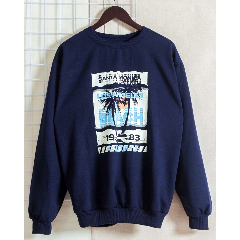 KALILA - SUNSET LA Sweater Crewneck Fleece Unisex Dewasa