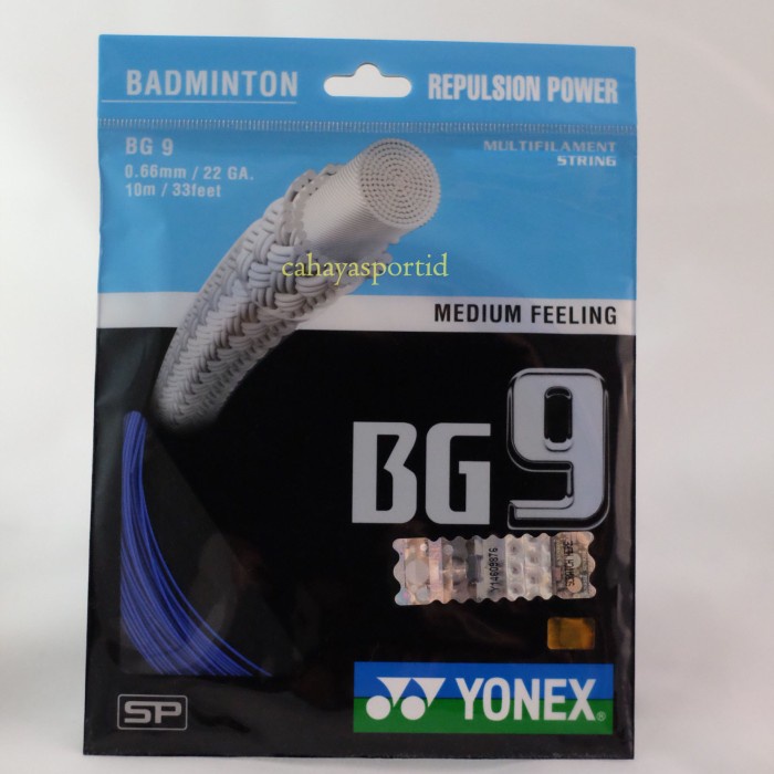 Senar Raket Badminton BG 9 / BG9 - YONEX SUNRISE 100 % ORIGINAL KODE SP