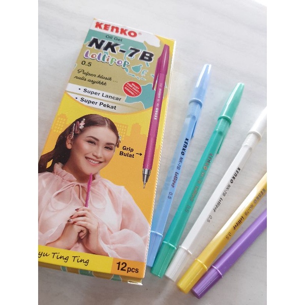 

Pulpen NK-7B Lolipop Kenko 1pak isi 12pcs