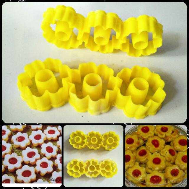 Cutter Cetakan Kue Kering Donat Bunga Mini