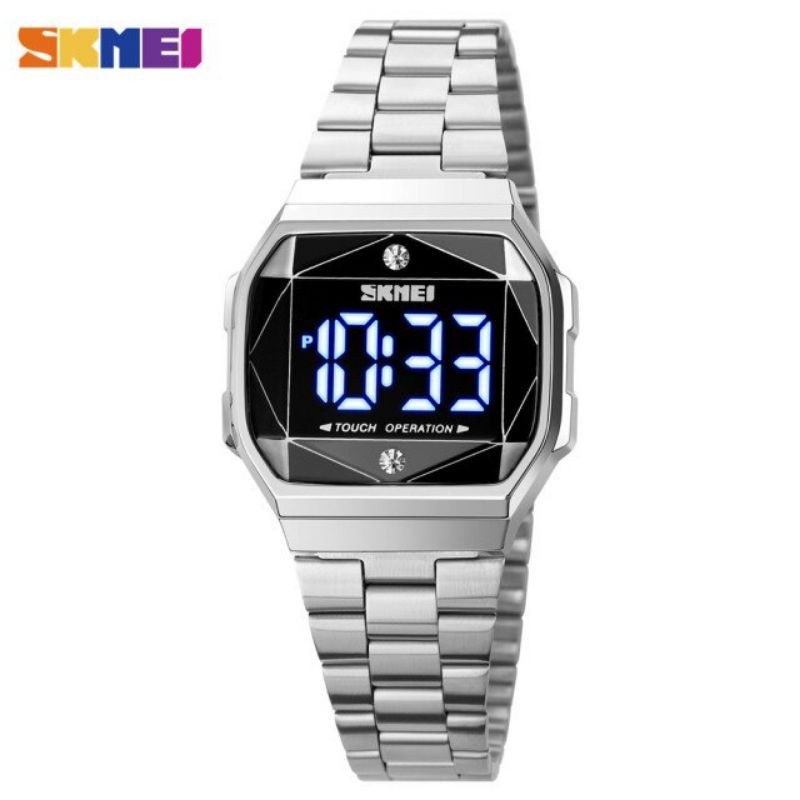 SKMEI jam tangan wanita 1917 touchwatch silver