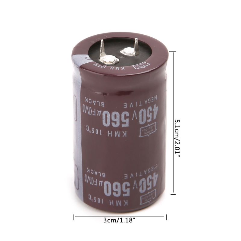 Gro Tukang Las Listrik 450V 560uF Aluminium Electrolytic Capacitor Volume 35x50 Hard Foo