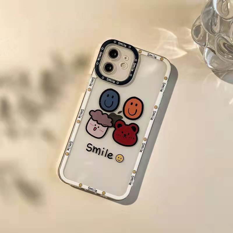 Soft case Silikon Transparan 13pro 13prm Motif Kartun Untuk iphone 11 12pro MAX 7p 8p XS MAX Xr 11 MAX 7se-se20207se-se