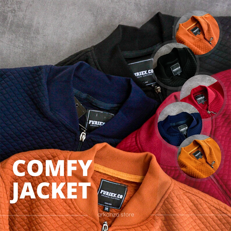 COMFY JACKET / JAKET COMFY PRIA / JAKET BOMBER COMFY / COMFY JAKET PREMIUM