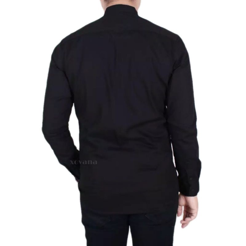 kemeja putih polos pria slimfit | kemeja formal polos putih hitam pria dewasa lengan panjang basic